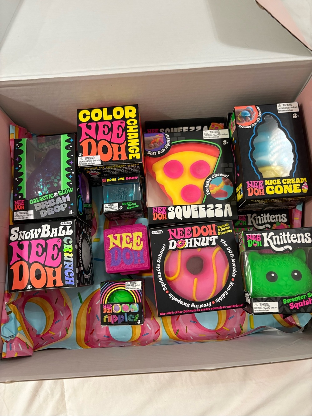 NeeDoh lot. Everything pictured. Authentic. Nice life baby Needoh case also.